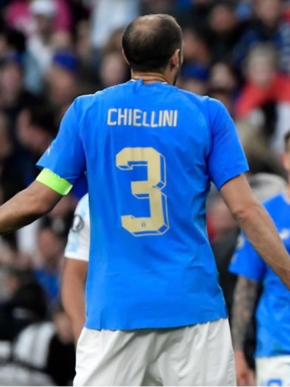 Italy National Team Puma 2022/23 Home Authentic Giorgio Chiellini Jersey - Blue